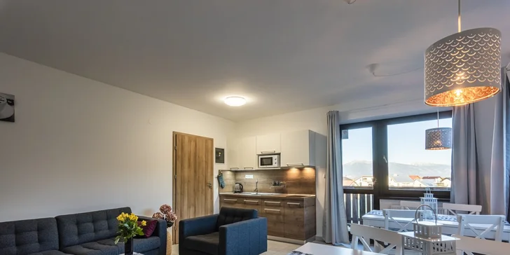 Pobyt vo dvojici alebo s rodinou: perfektný oddych v plne vybavených apartmánoch Tatry Panorama na Liptove