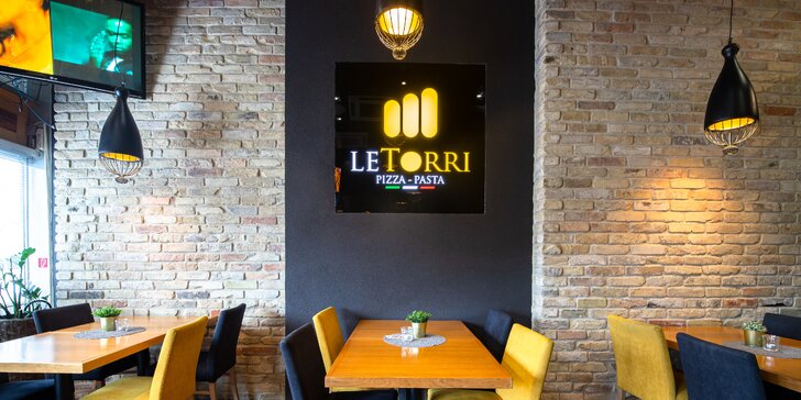Otvorený voucher na konzumáciu jedla a nápojov v talianskej reštaurácii Le torri