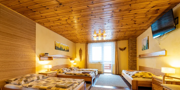 Zážitkový pobyt v penzióne s výhľadom na tatranské končiare: možnosť doobjednania masáže, zľava do AquaCity Poprad