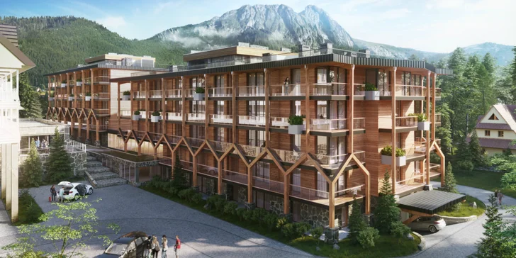 5* rezort v centre Zakopaného s wellness, polpenziou a výhľadom na hory