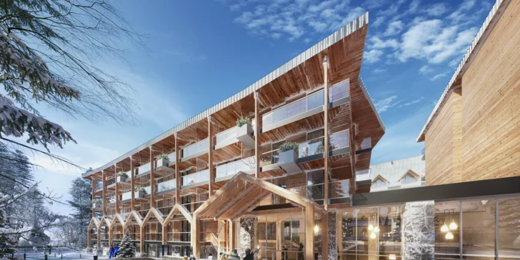 Luxusný rezort v centre Zakopaného s wellness, polpenziou a výhľadom na hory