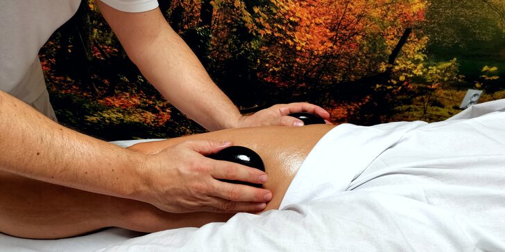 Uvoľnenie pomocou profesionálnych masáží - klasická, lymfodrenážna aj masáž lávovými kameňmi