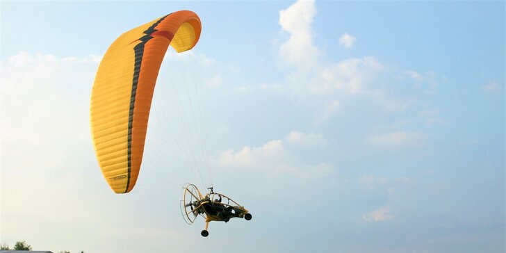 Motorový tandem paragliding - zážitkový darček