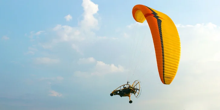 Motorový tandem paragliding - zážitkový darček