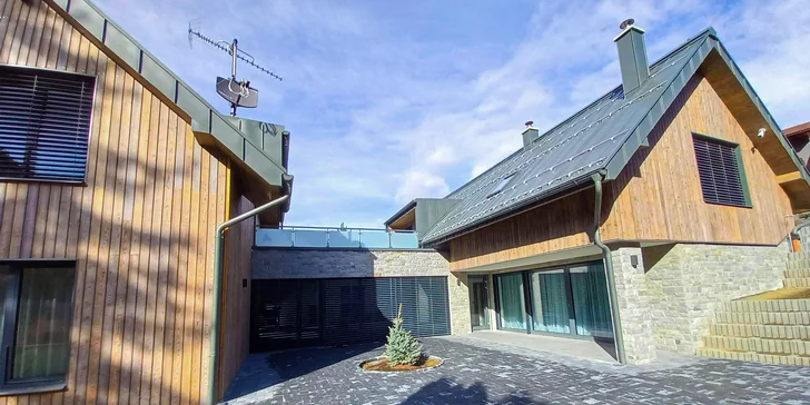 Pobyt v nových, luxusne zariadených apartmánoch v Nízkych Tatrách s každodenným vstupom do privátneho wellness