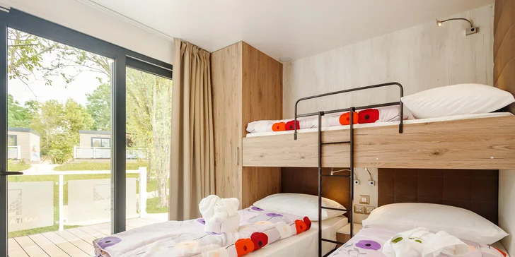 Dovolenka v Poreči: 5* kemp s bazénmi, mobilné domčeky alebo glamping až pre 6 osôb