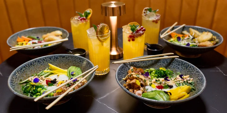 4 druhy chutných poké misiek s domácou limonádou vo Wasabi