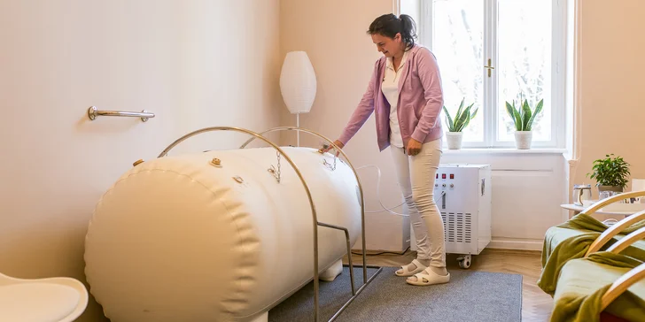Vstup do hyperbarickej komory alebo kyslíková terapia - oxygenoterapia