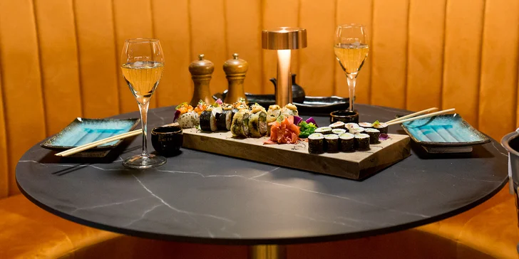 24 ks Sushi set pre 2 osoby s Thai Thai domácou limonádou alebo fľašou prosecca