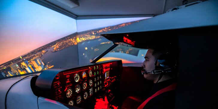 Letecký simulátor: Vyhliadkový prelet ponad New York na lietadle Piper Seneca