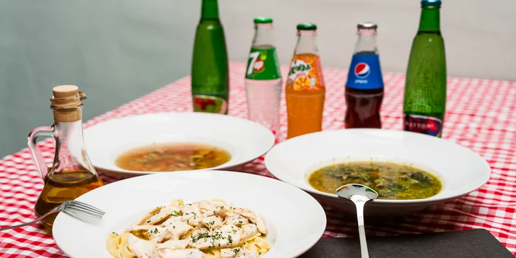Business obedové menu s polievkou a nápojom v ORIGINALE Ristorazione Italiana