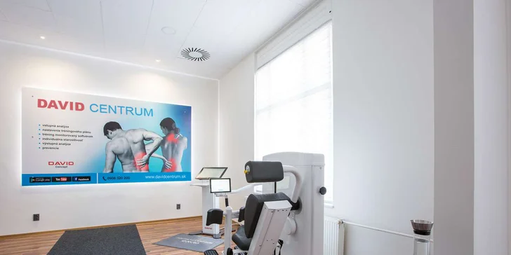 Vstupná analýza chrbtice, tréningový plán na mieru a cvičenie s terapeutom