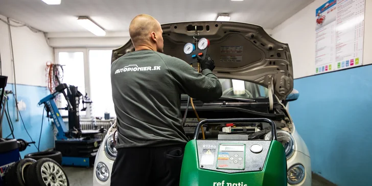 Dezinfekcia klimatizácie ozónom či doplnenie chladiva v Autopionier