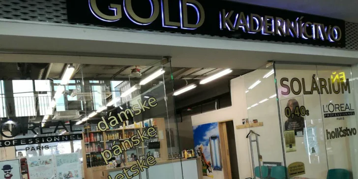 Kadernícke služby pre všetkých v Gold kaderníctve