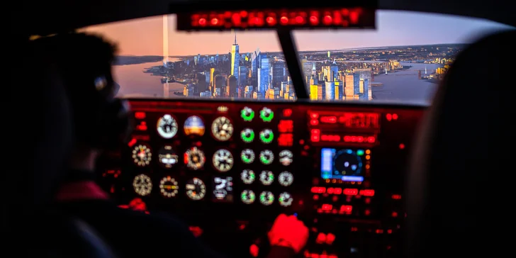 Letecký simulátor: Vyhliadkový prelet ponad New York na lietadle Piper Seneca
