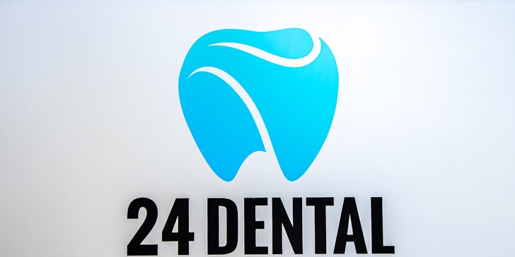 Dentálna hygiena s pieskovaním a bielenie zubov v 24Dental
