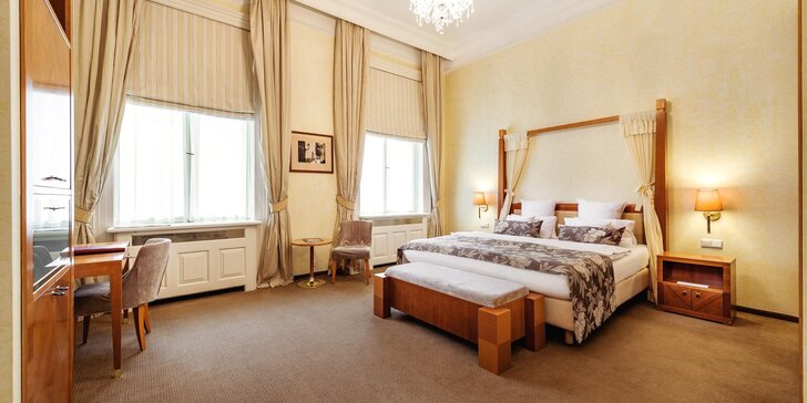 Luxusné zázemie v samotnom srdci Prahy: 5* hotel, secesné izby a bohaté bufetové raňajky