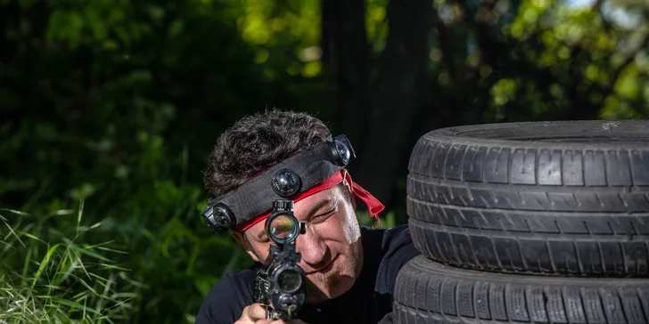 Zahrajte si laser game vo vonkajšom prostredí v okolí vojenského bunkra