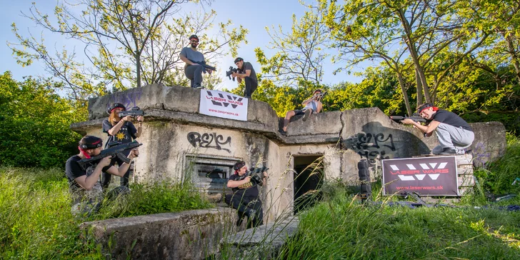 Zahrajte si laser game vo vonkajšom prostredí v okolí vojenského bunkra