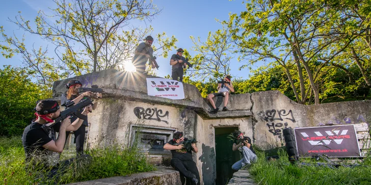 Zahrajte si laser game vo vonkajšom prostredí v okolí vojenského bunkra