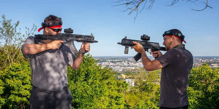 Zahrajte si laser game vo vonkajšom prostredí v okolí vojenského bunkra