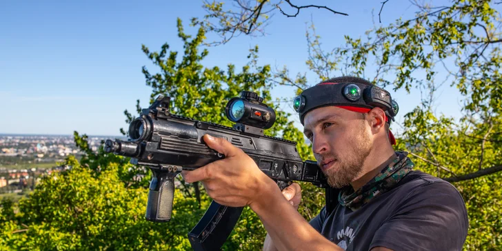 Zahrajte si laser game vo vonkajšom prostredí v okolí vojenského bunkra