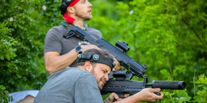 Zahrajte si laser game vo vonkajšom prostredí v okolí vojenského bunkra