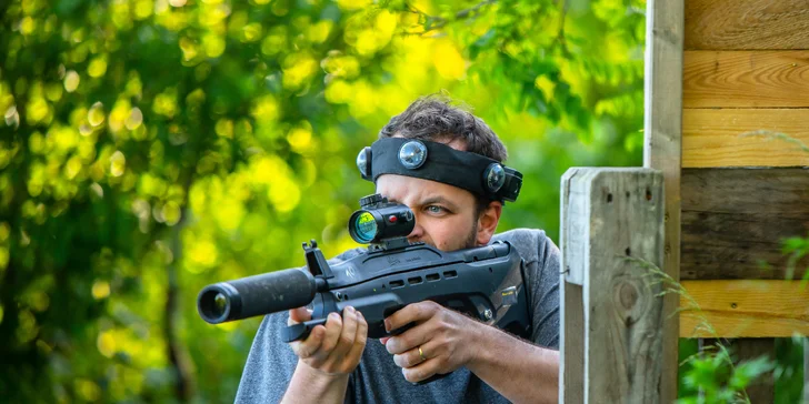 Zahrajte si laser game vo vonkajšom prostredí v okolí vojenského bunkra