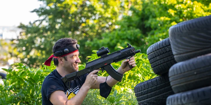 Zahrajte si laser game vo vonkajšom prostredí v okolí vojenského bunkra