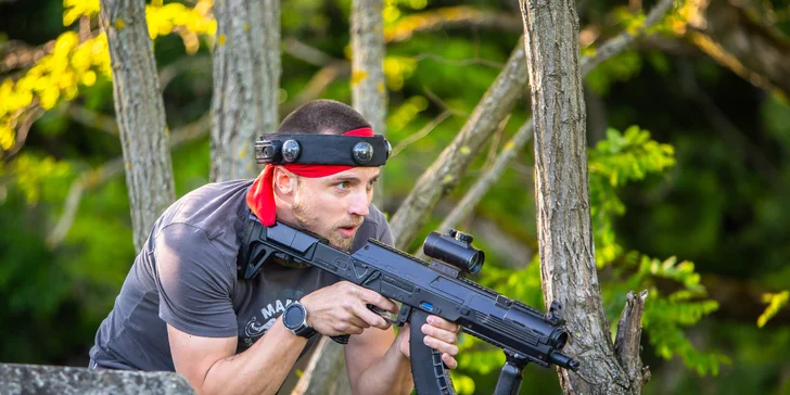 Zahrajte si laser game vo vonkajšom prostredí v okolí vojenského bunkra