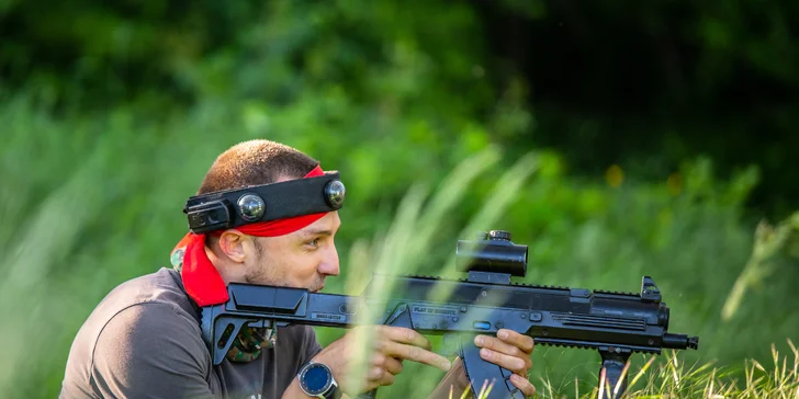 Zahrajte si laser game vo vonkajšom prostredí v okolí vojenského bunkra