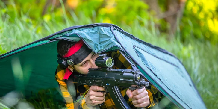 Zahrajte si laser game vo vonkajšom prostredí v okolí vojenského bunkra