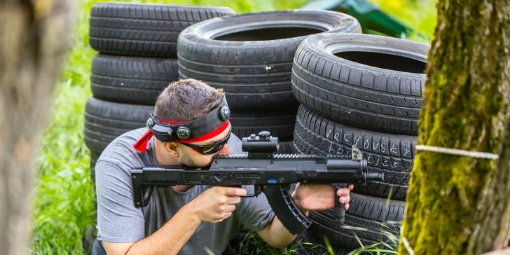 Zahrajte si laser game vo vonkajšom prostredí v okolí vojenského bunkra