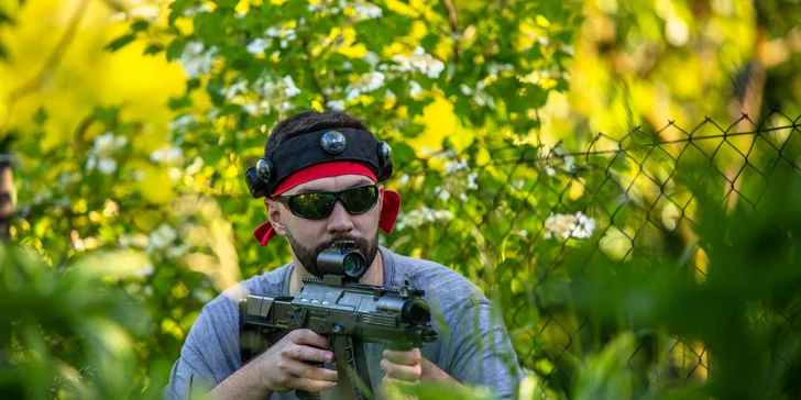 Zahrajte si laser game vo vonkajšom prostredí v okolí vojenského bunkra