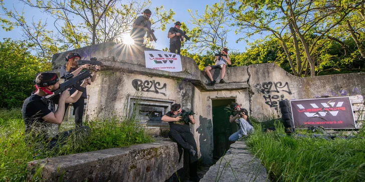 Zahrajte si laser game vo vonkajšom prostredí v okolí vojenského bunkra