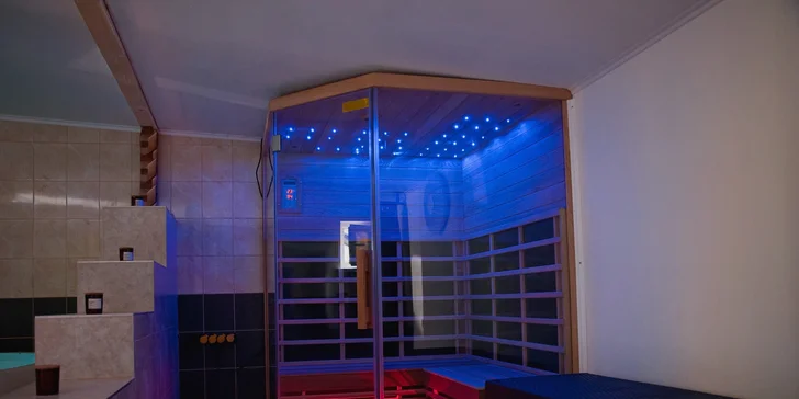 Oddych v infrasaune a masáž podľa vlastného výberu pre 1 či 2 osoby
