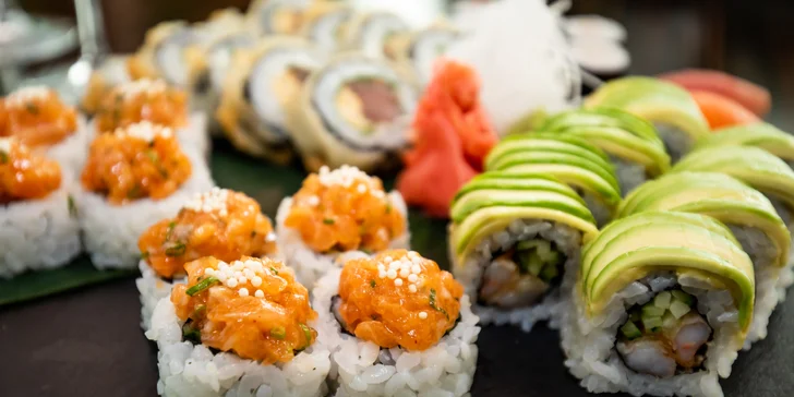 Letný sushi set alebo luxusné ázijské 3-chodové menu pre dvoch v reštaurácii SUSHIHANIL