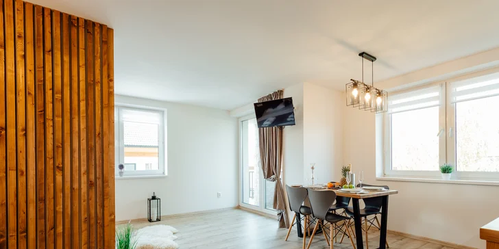 Luxusný pobyt v úplne nových apartmánoch v blízkosti Jasnej s vírivkou a wellness