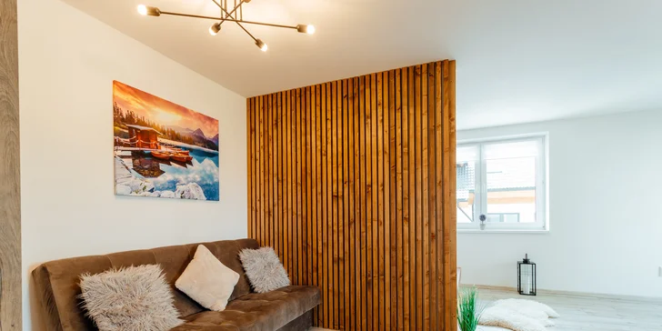 Luxusný pobyt v úplne nových apartmánoch v blízkosti Jasnej s vírivkou a wellness