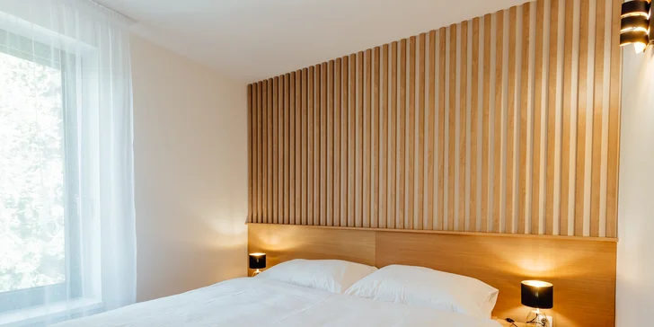 Pobyt v nových, luxusne zariadených apartmánoch v Nízkych Tatrách s každodenným vstupom do privátneho wellness
