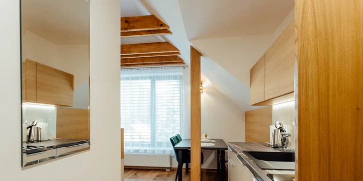 Pobyt v nových, luxusne zariadených apartmánoch v Nízkych Tatrách s každodenným vstupom do privátneho wellness