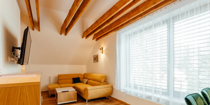 Pobyt v nových, luxusne zariadených apartmánoch v Nízkych Tatrách s každodenným vstupom do privátneho wellness