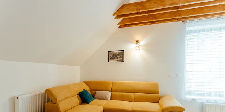 Pobyt v nových, luxusne zariadených apartmánoch v Nízkych Tatrách s každodenným vstupom do privátneho wellness