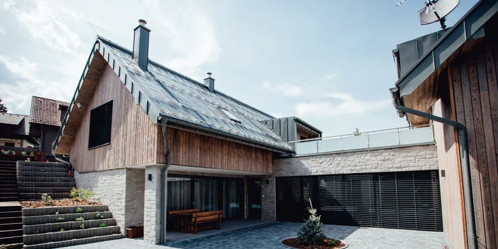 Pobyt v nových, luxusne zariadených apartmánoch v Nízkych Tatrách s každodenným vstupom do privátneho wellness