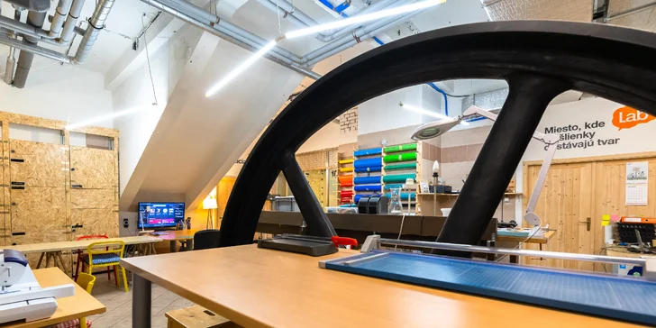 3-mesačné Maker členstvo do kreatívnej dielne Lab.cafe s 3D tlačou či laserom