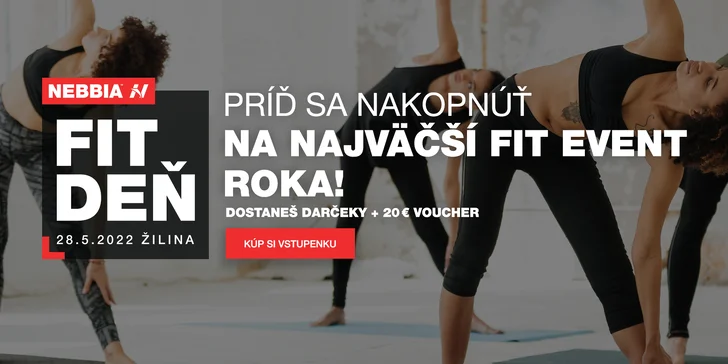 Vstup na fitness udalosť tohto roka: NEBBIA fit deň 2022 otvára svoje brány 28.5.2022