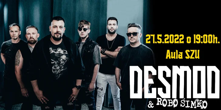 Vstupenka na koncert Desmod & Robo Šimko v Banskej Bystrici už 27.5.2022 o 19:00
