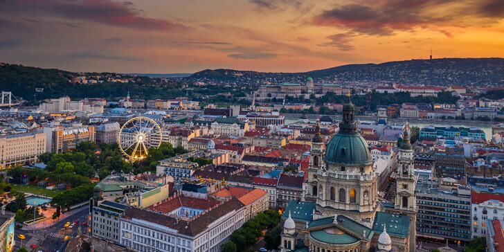 Kráľovský oddych v Budapešti s raňajkami a neobmedzeným wellness