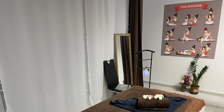 Thajské masáže podľa výberu, chodidlá alebo chrbát a krk či ramená