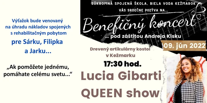 Benefičný koncert v rámci Festivalu študentského remesla